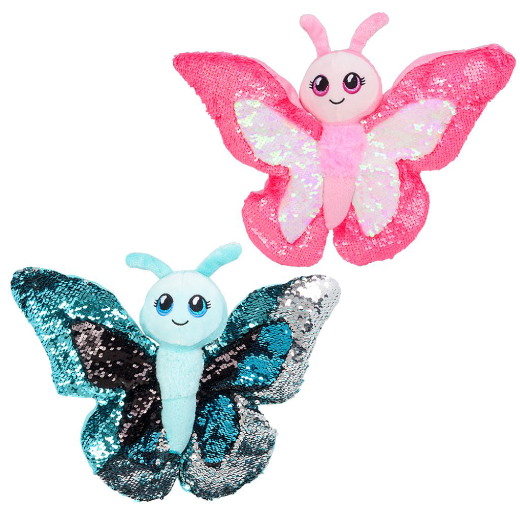 pink butterfly plush