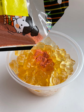 adding asia trans li hing mui powder to homemade gummy bears