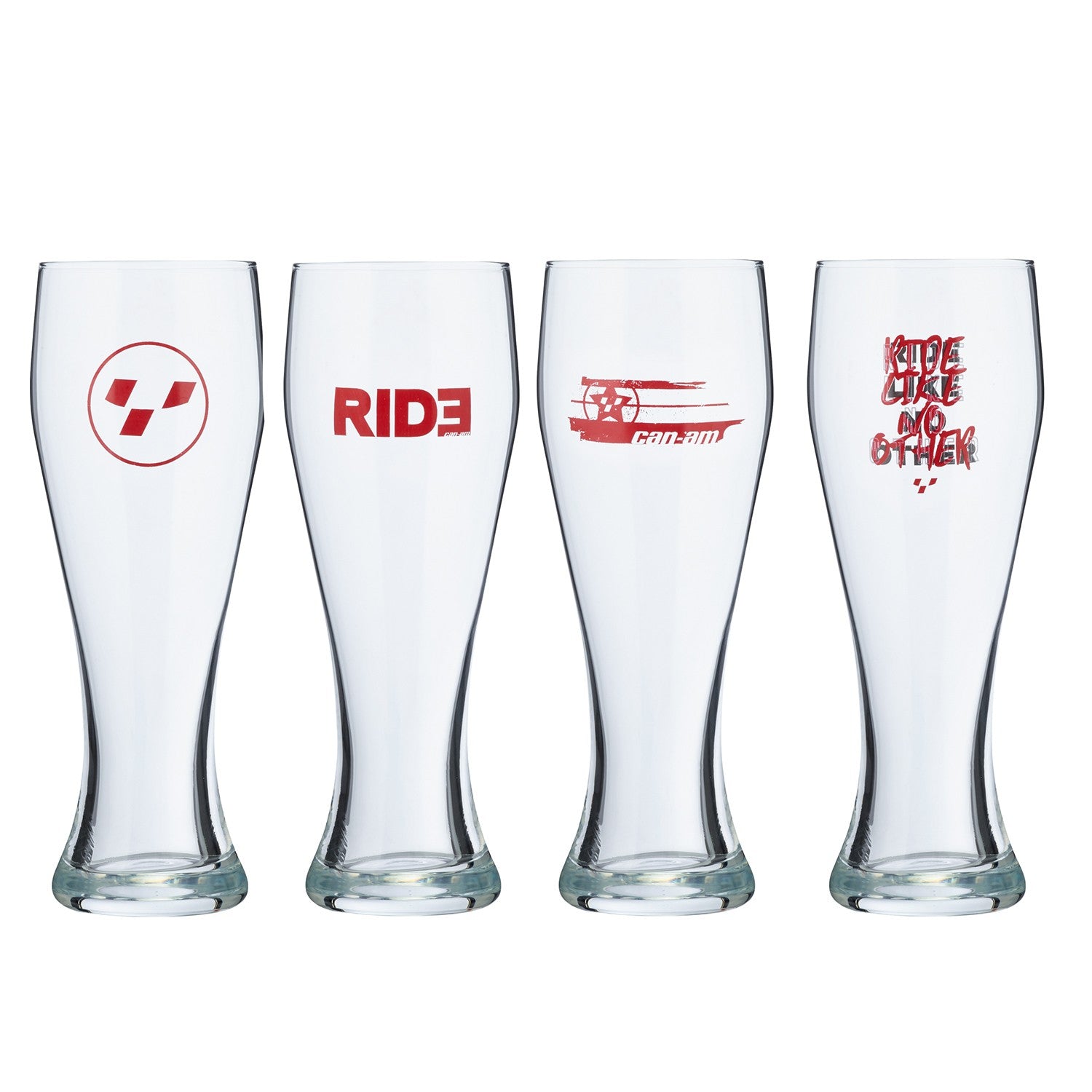 Ski-Doo Set of 12 oz Beer Pints Clear