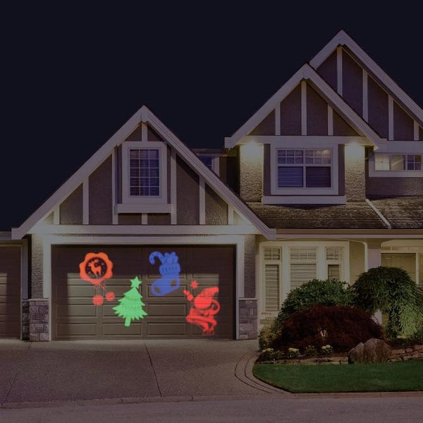 christmas light house projector