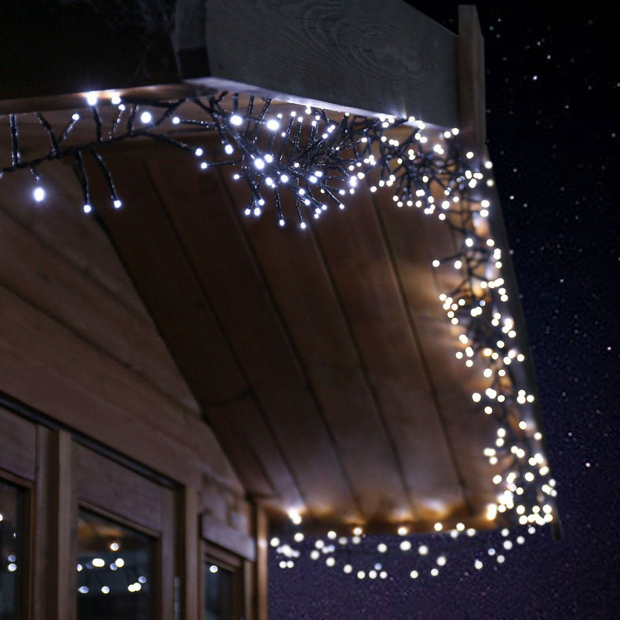 warm white cluster string lights