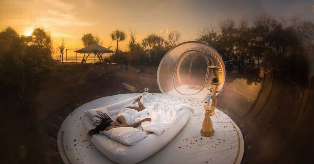 Bubble Hotel in Bali. Coolest place to stay in Ulluwatu on a Backpacker Budget