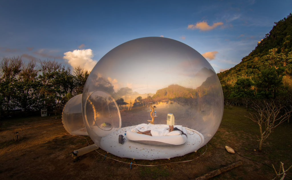 Bubble Hotel in Bali. Coolest place to stay in Ulluwatu on a Backpacker Budget