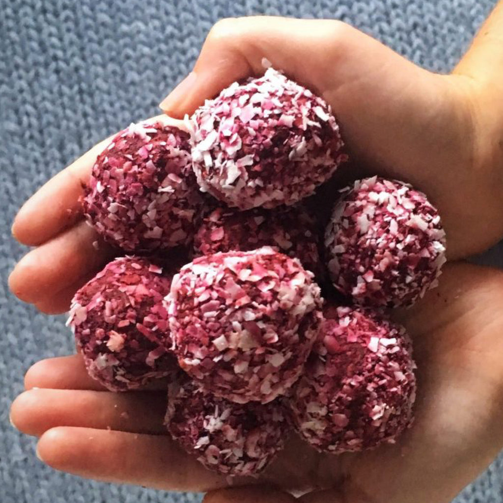 Healthy Beetroot Bliss Balls by Ashleigh Dickenson