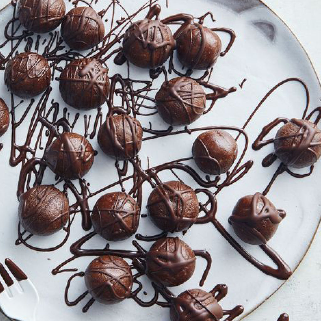 Delicious Chocolate Peanut Butter Brownie Bliss Balls