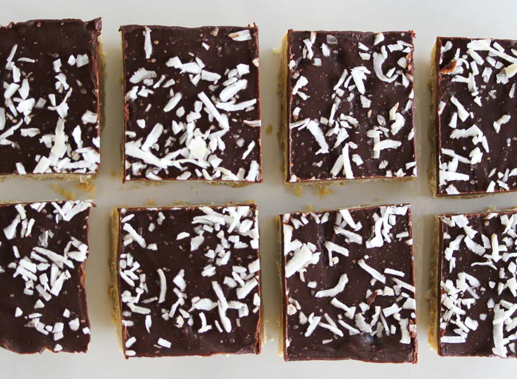 Delicious Chewy Chocolate Cashew Slice