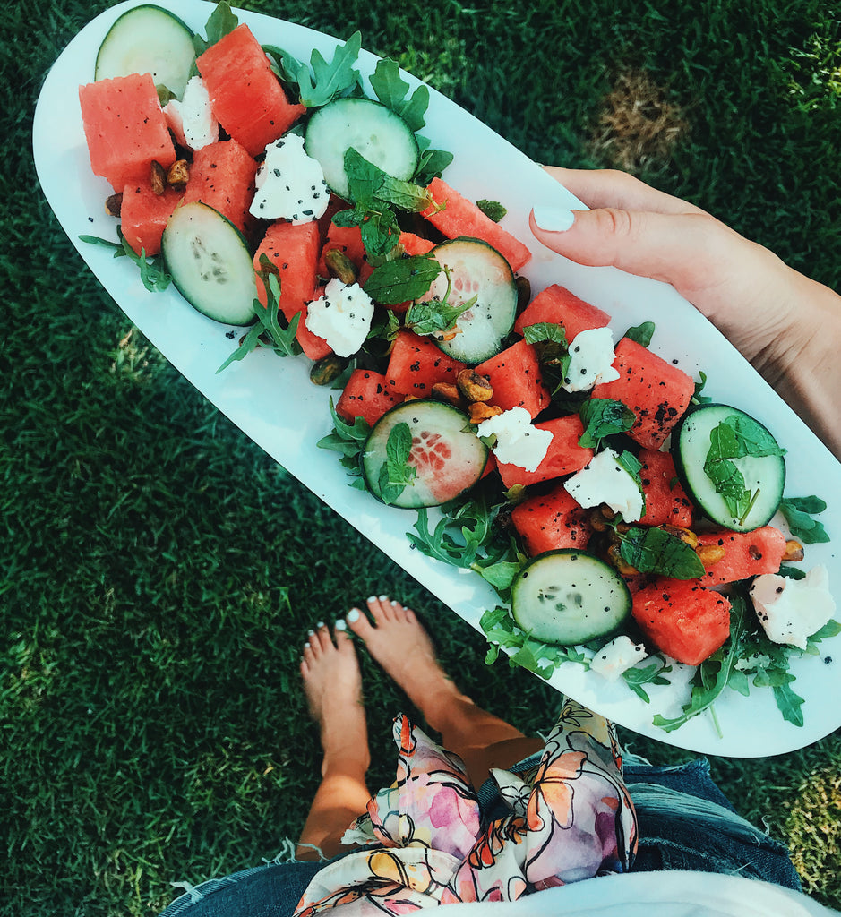 Ace at the Beach Fresh Summer Watermelon Salad by La Luna Rose 