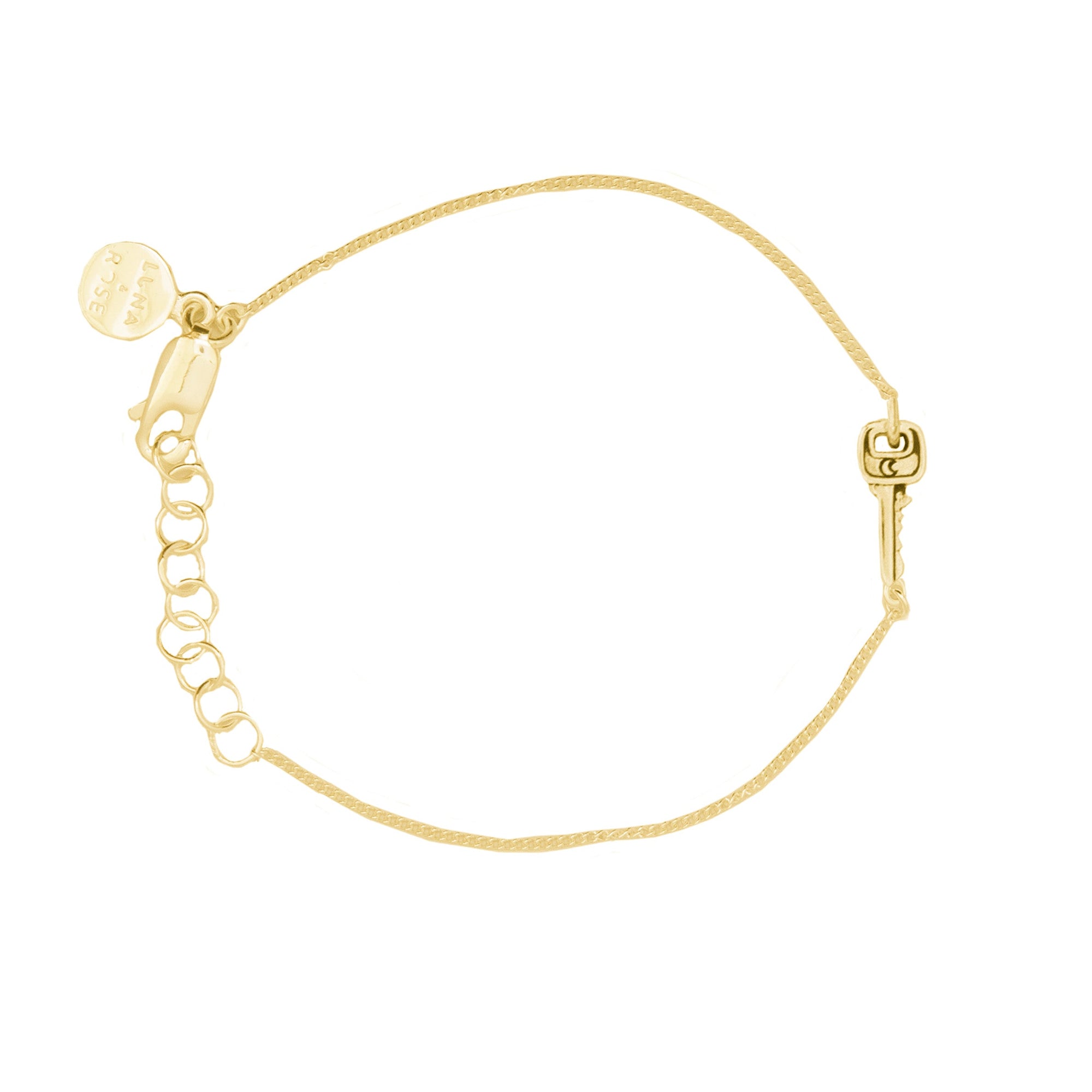 Lock BFF Bracelet - SINGLE - Gold - Luna & Rose Jewellery