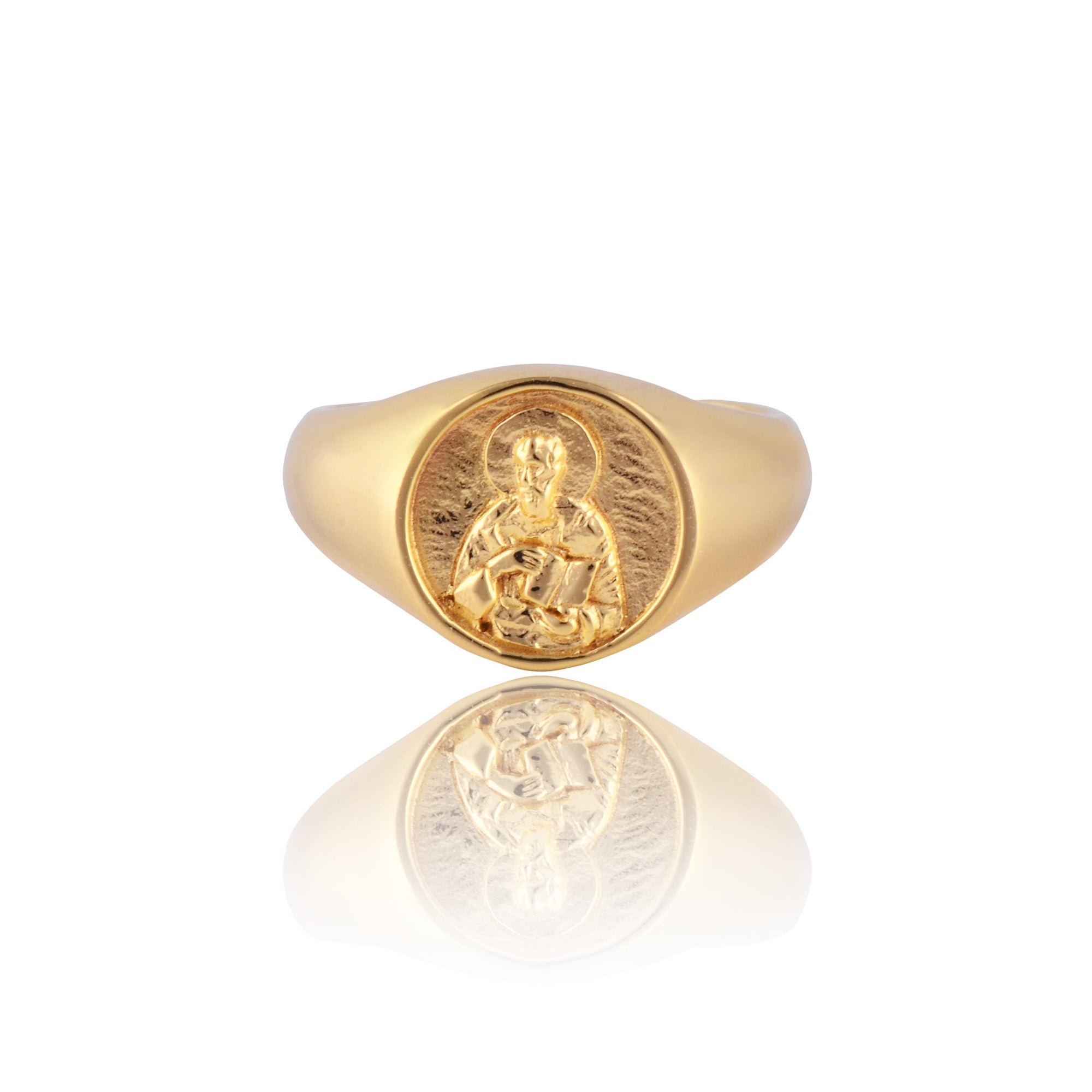 ST. CHRISTOPHER RING (GOLD) – Jewel Marvels