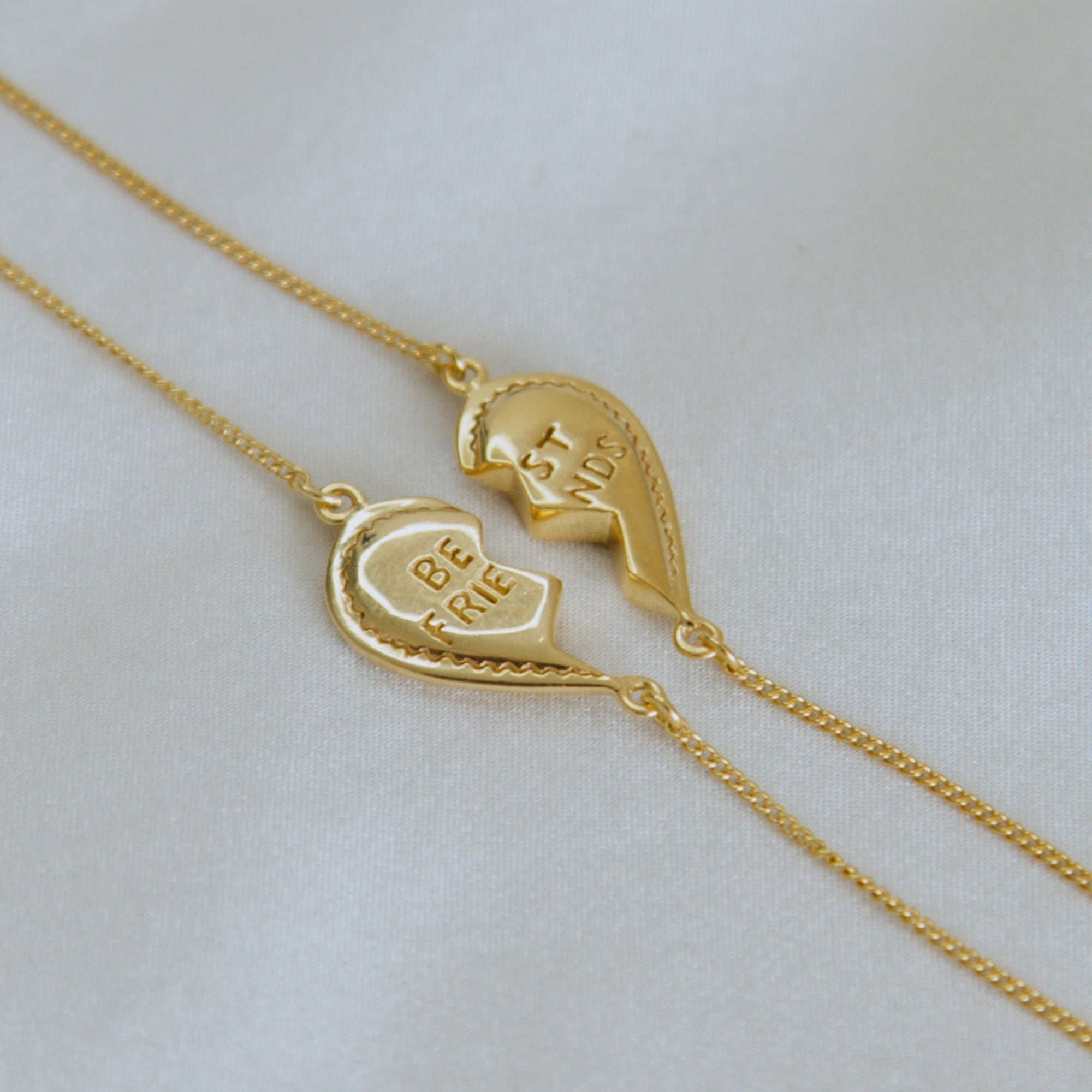 Lock & Key BFF Necklace SET - Silver - Luna & Rose Jewellery