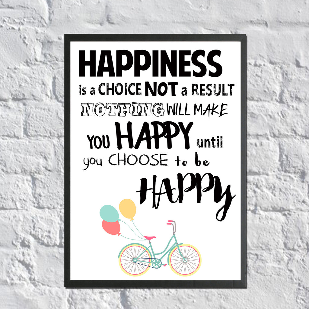 Wall Art Happiness Is A Choice Dots And Polka