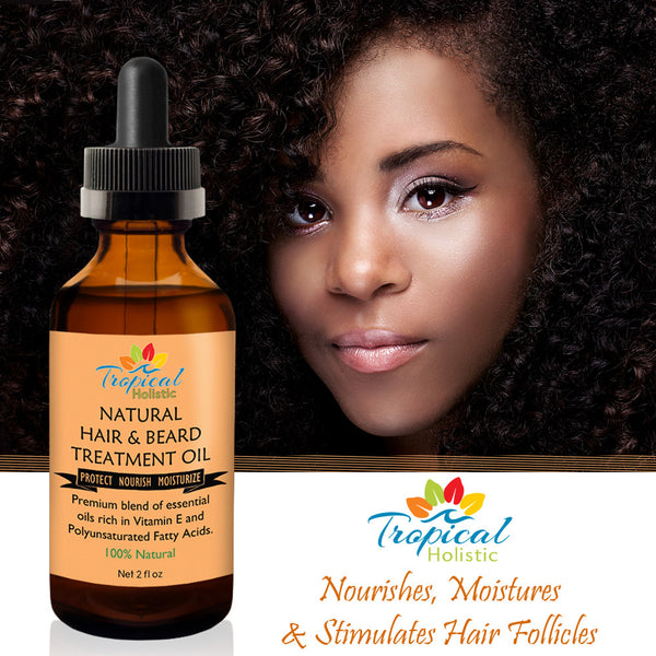 100% Natural Hair & Beard Growth Treatment Oil 2 oz ...