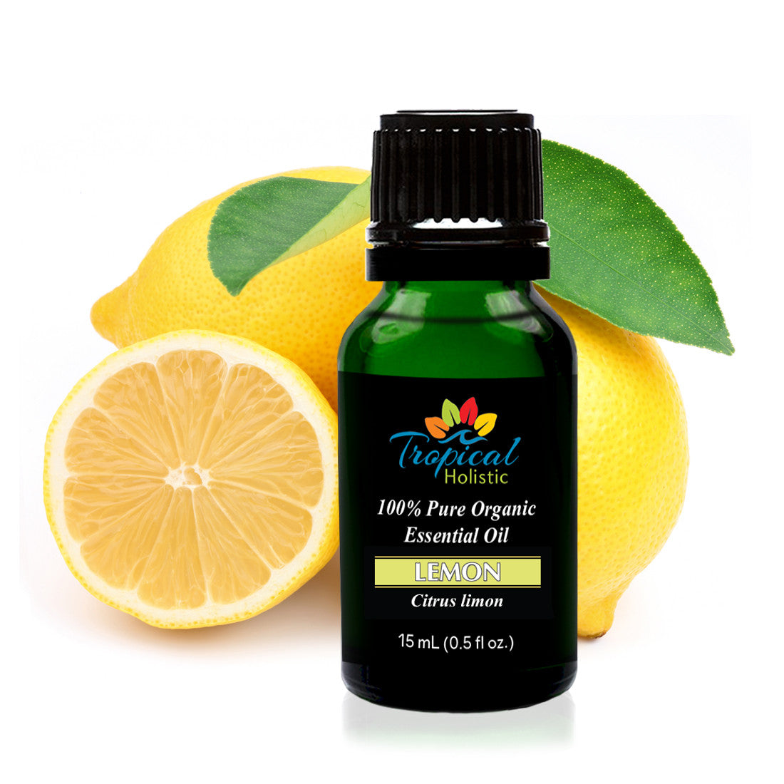 Organic Lemon Essential Oil 15ml (1/2 oz), 100 Pure Therapeutic Grade