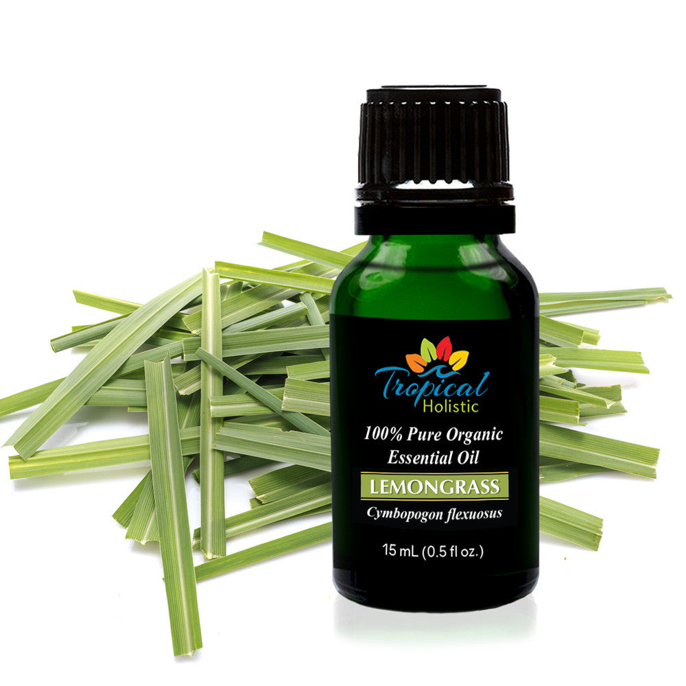 Lemongrass Organic Essential Oil 15ml 12 Oz 100 Pure And Undiluted Tropical Holistic