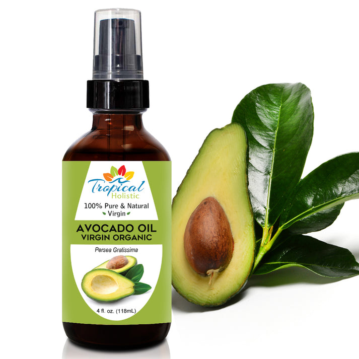 Buy Pure Organic Cold Pressed Unrefined Avocado Oil - Tropical Holistic