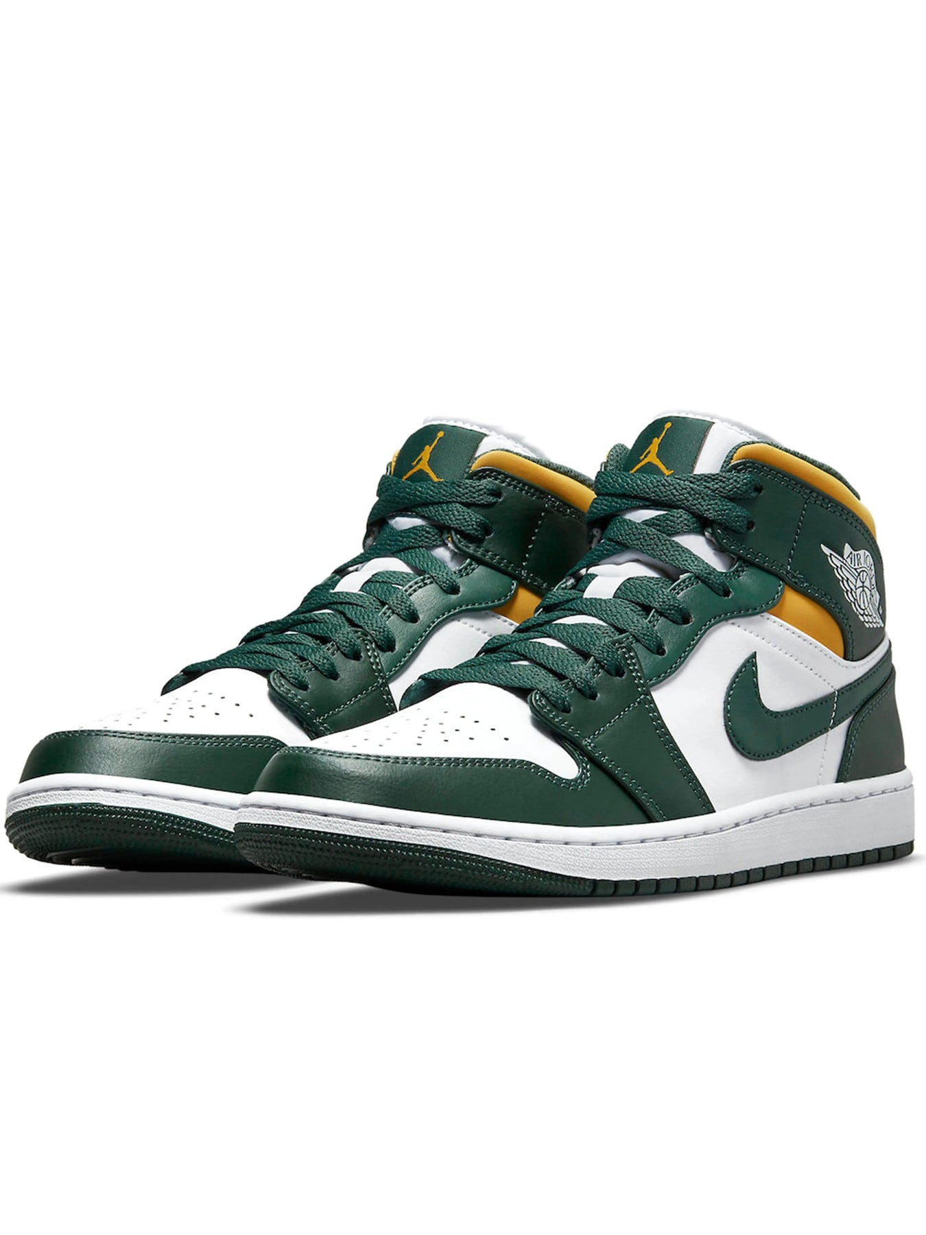 jordan 1 mid green and yellow