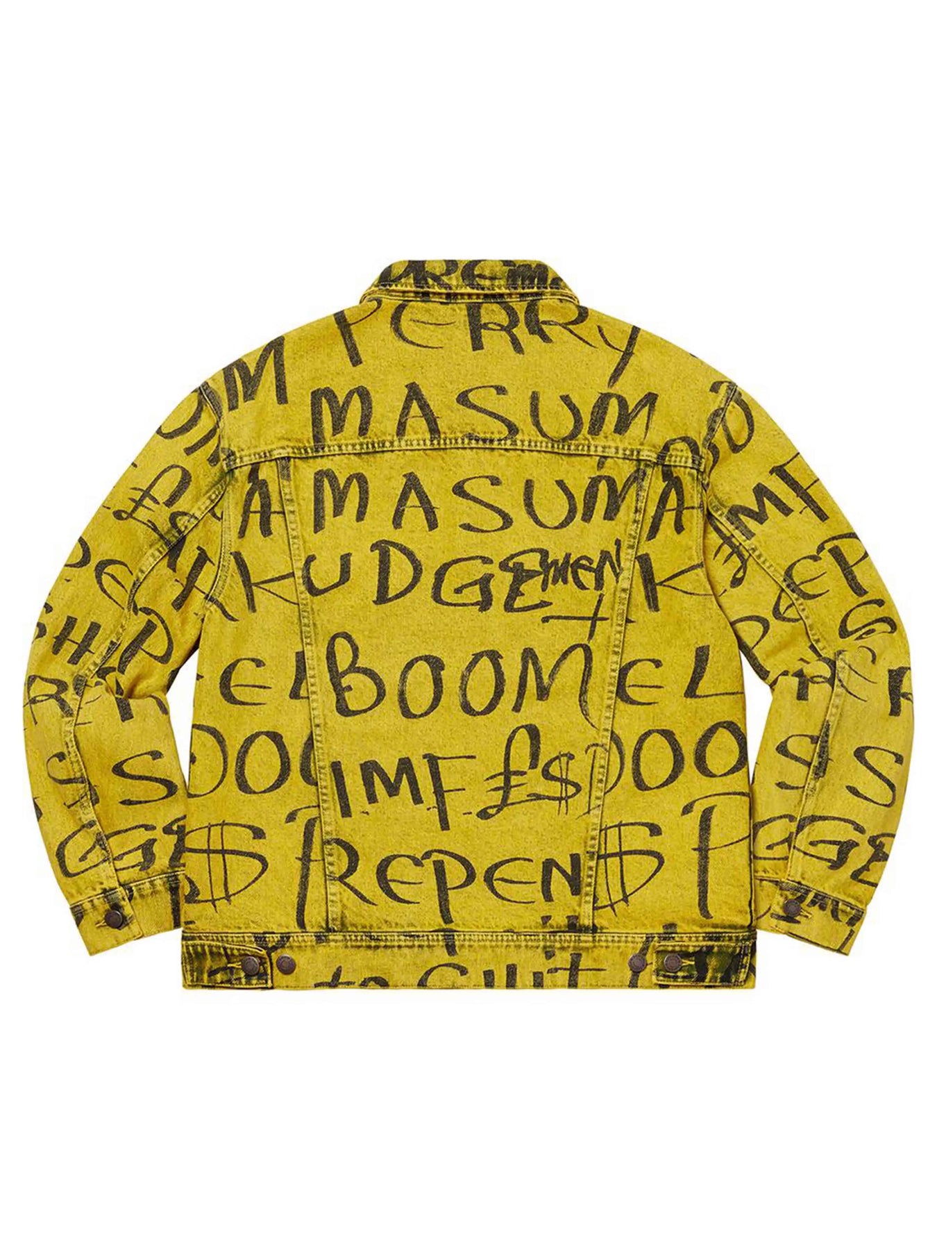 Supreme Black Ark Denim Trucker Jacket Yellow [FW20] | Prior Store