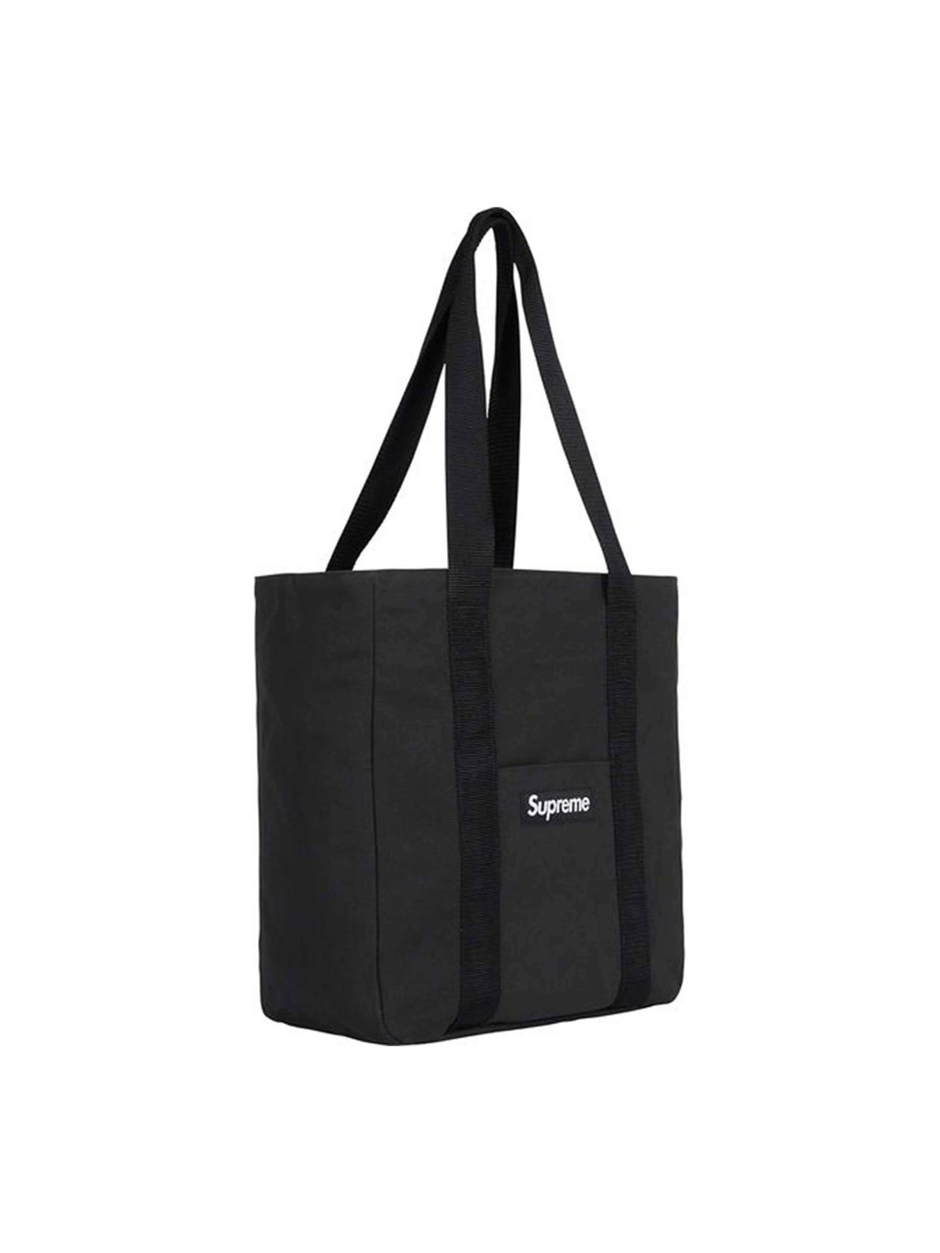 supreme canvas tote black - トートバッグ