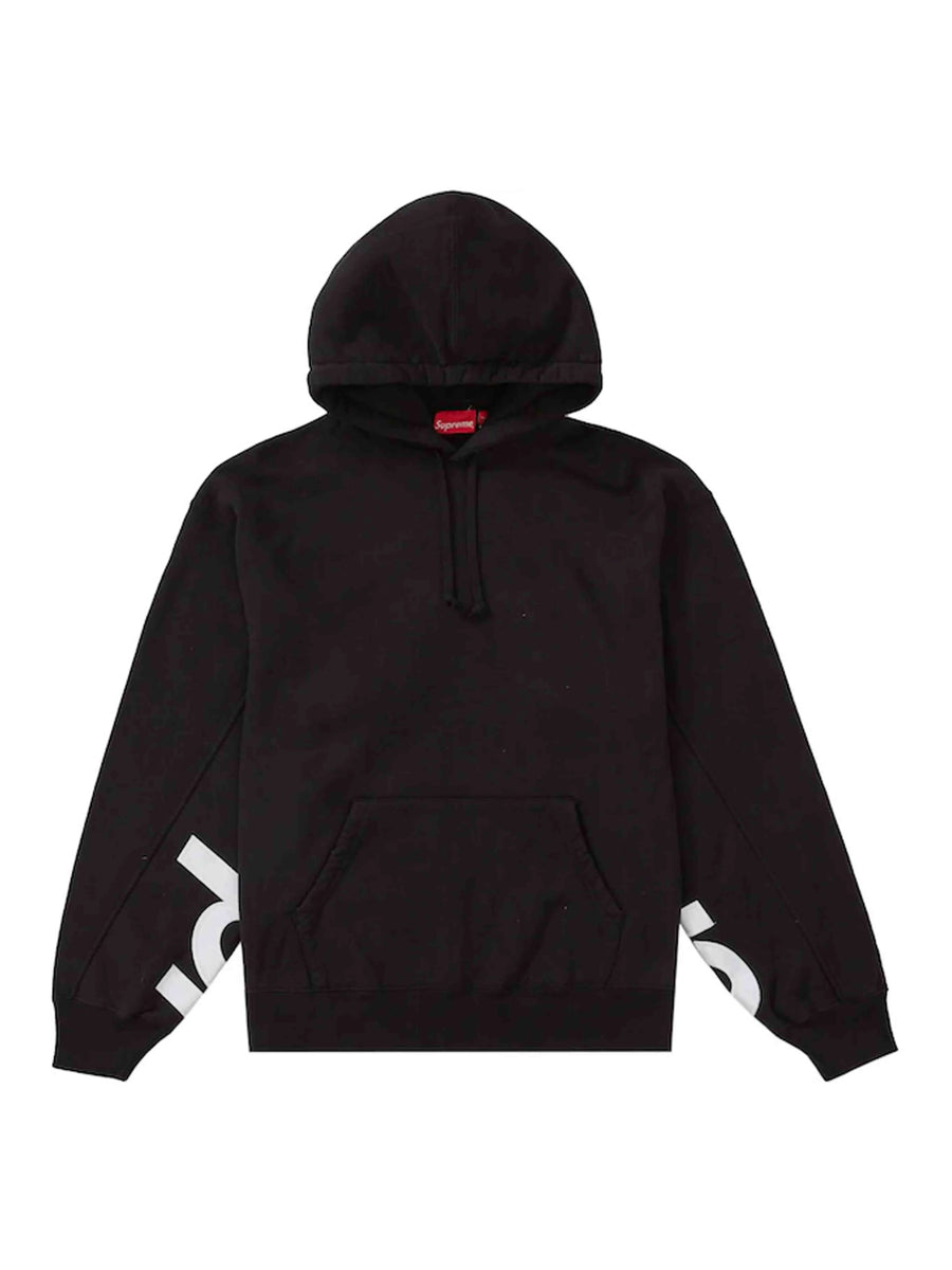 Supreme Cropped Panels Hooded Sweatshirt Black | Prior Store