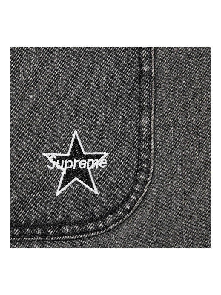 Supreme Gradient Jacquard Denim Work Jacket Black (SS22) | Prior Store