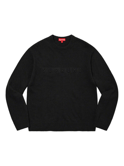 Supreme S Repeat Sweater Black [SS21] | Prior Store