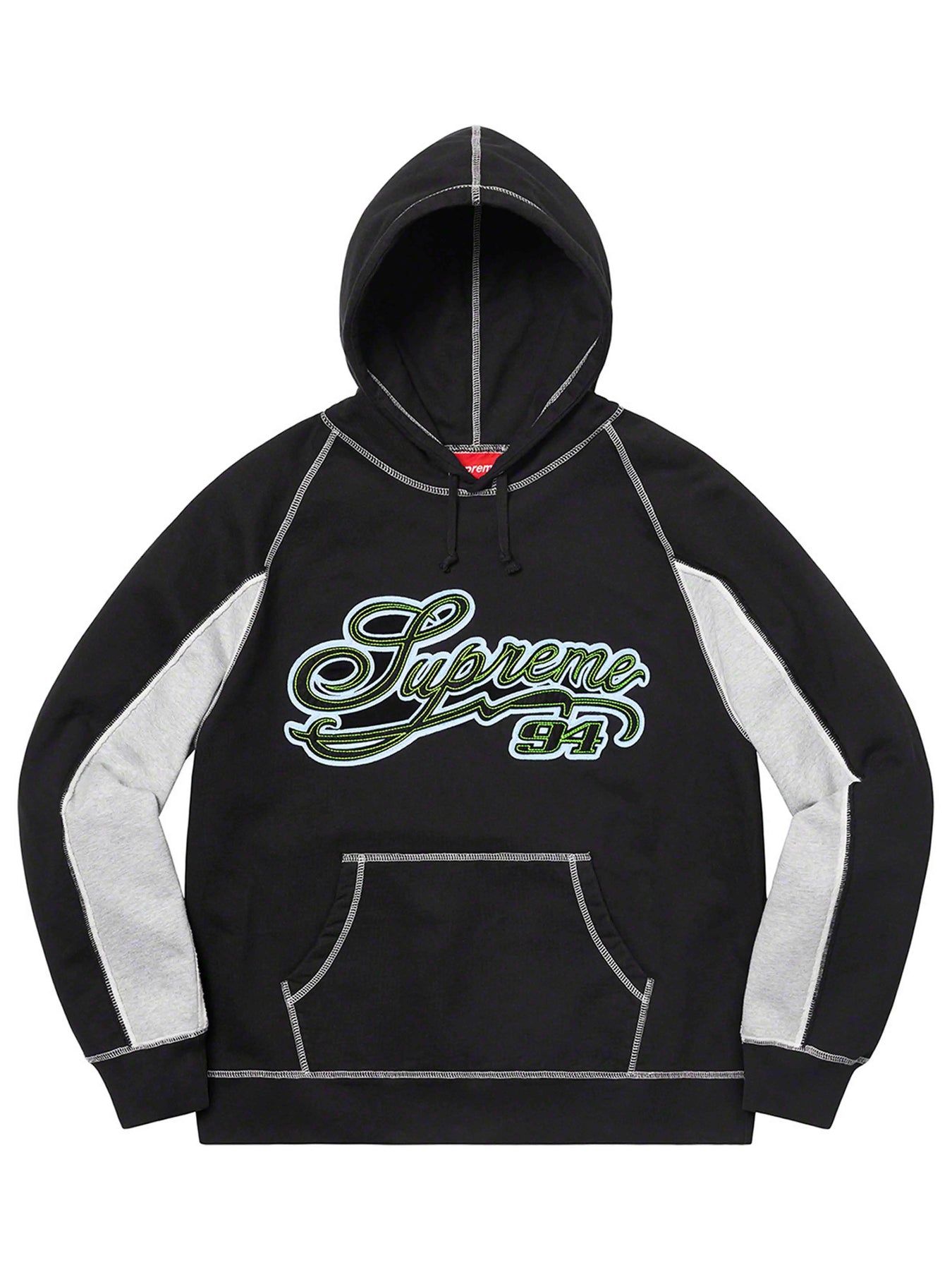 ナチュラルネイビー Supreme Paneled Hooded Sweatshirt Black - 通販