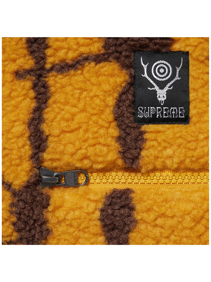 Supreme SOUTH2 WEST8 Fleece Jacket Mustard [SS21] | Prior Store