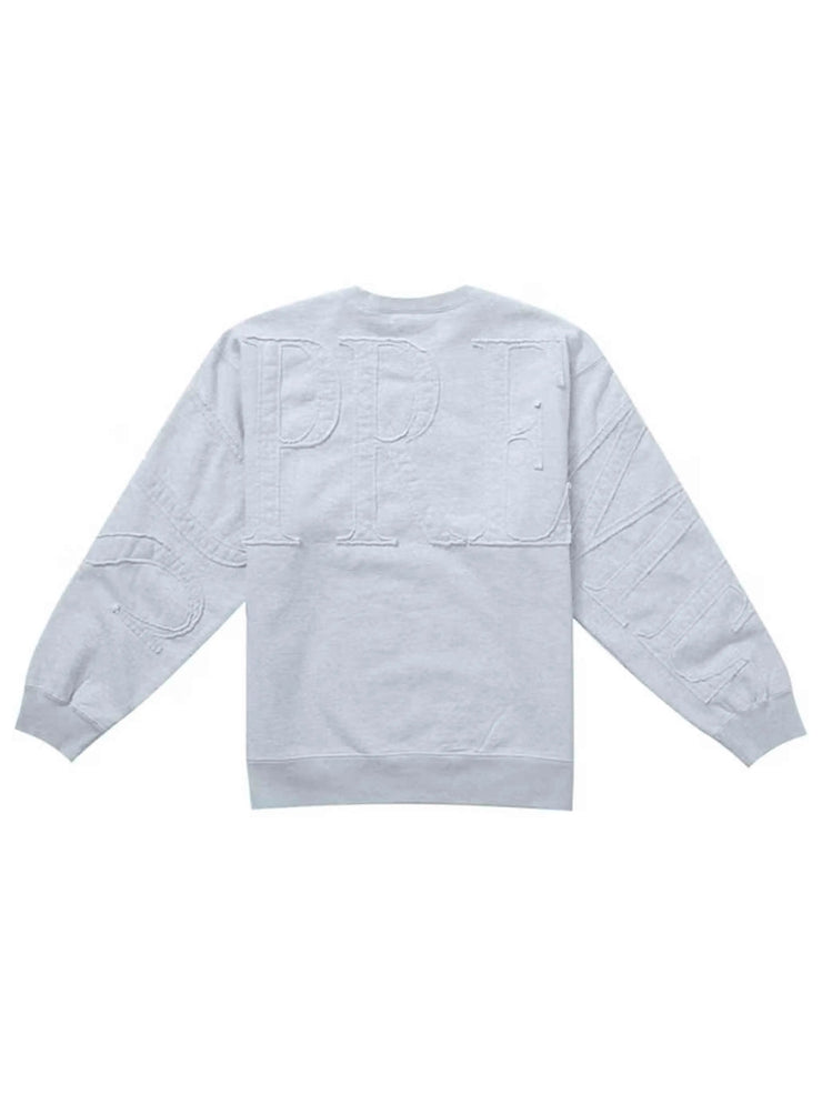 Supreme Tonal Applique Crewneck Ash Grey