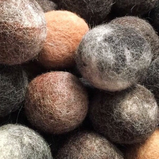 alpaca felted dryer balls