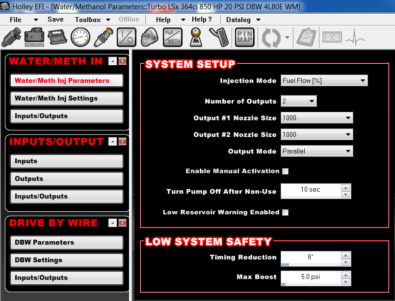 what to use 4 inputs and 4 outputs for holley efi