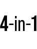 4-in-1 written in a black font on a white background.