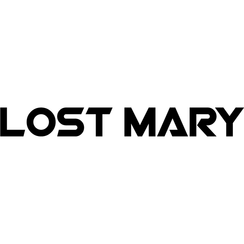 The Lost Mary logo written in black font on a white background.