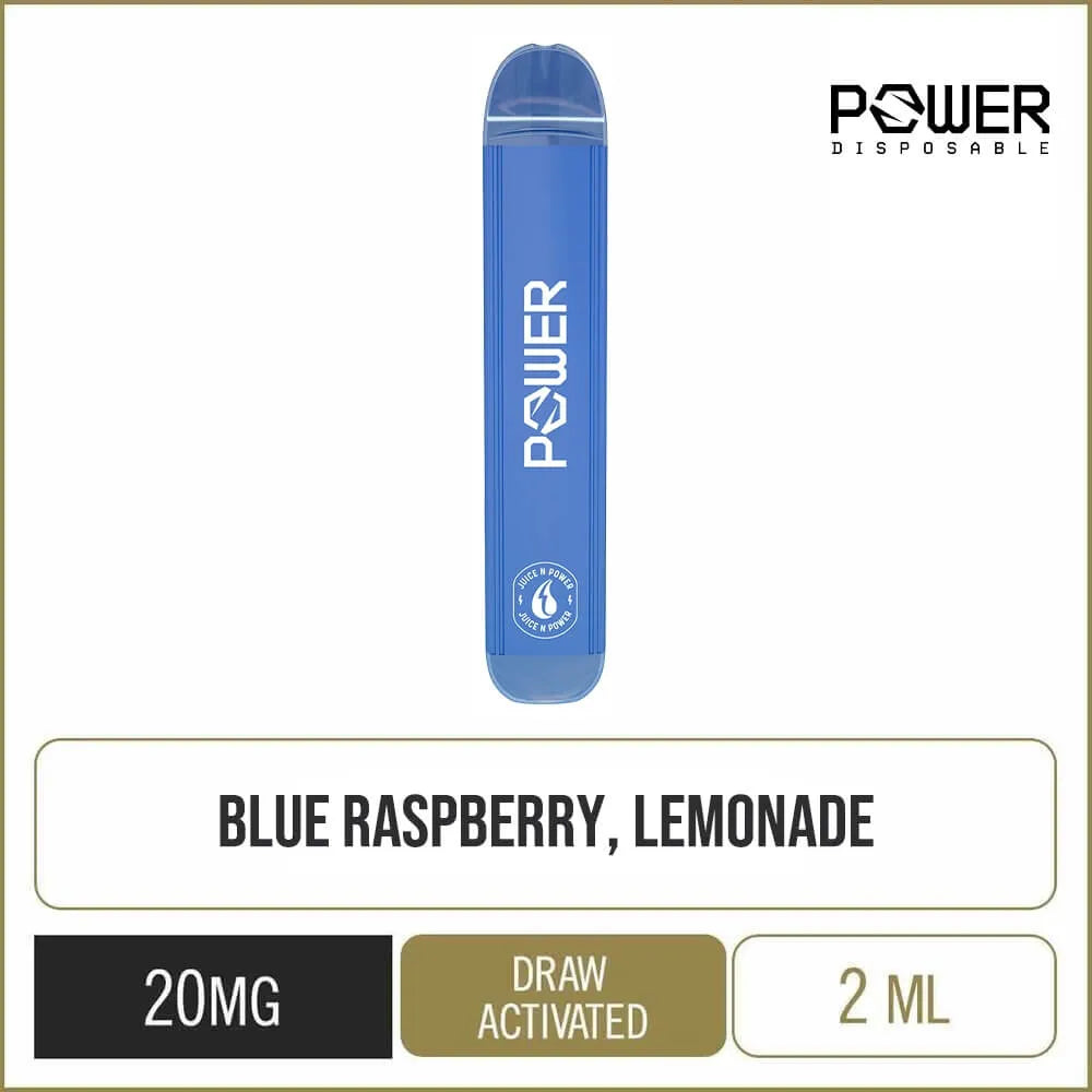 Power Disposable Vape Device Blue Raspberry Lemonade 7683