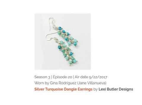 The original earrings worn by Jane the Virgin character Gina Rodriguez
