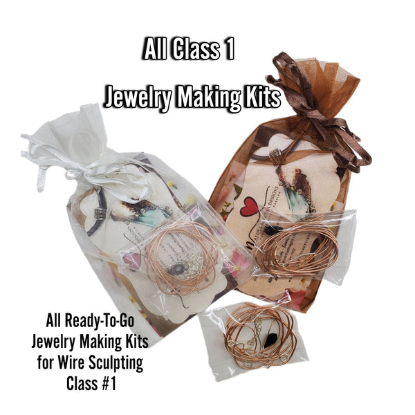 All Ready-To-Go Jewelry Making Kits for Wire Sculpting Class #1 - Alexa Martha Designs