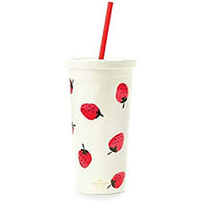 Kate Spade 20 oz. Insulated Tumbler With Straw STRAWBERRIES – Genevieve  Bond Gifts