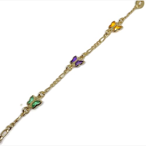 Butterfly 18kts of gold plated bracelet