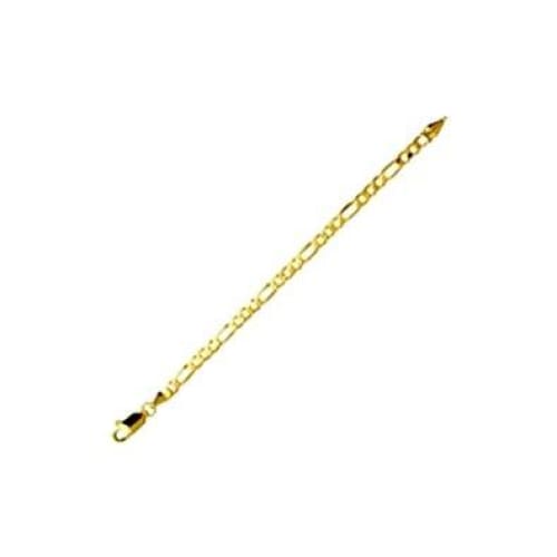 Figaro 2mm 18k gold plated chain