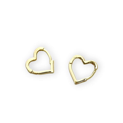 YOLE HOLLOW TRI-COLOR HOOPS EARRINGS IN 18K OF GOLD PLATED
