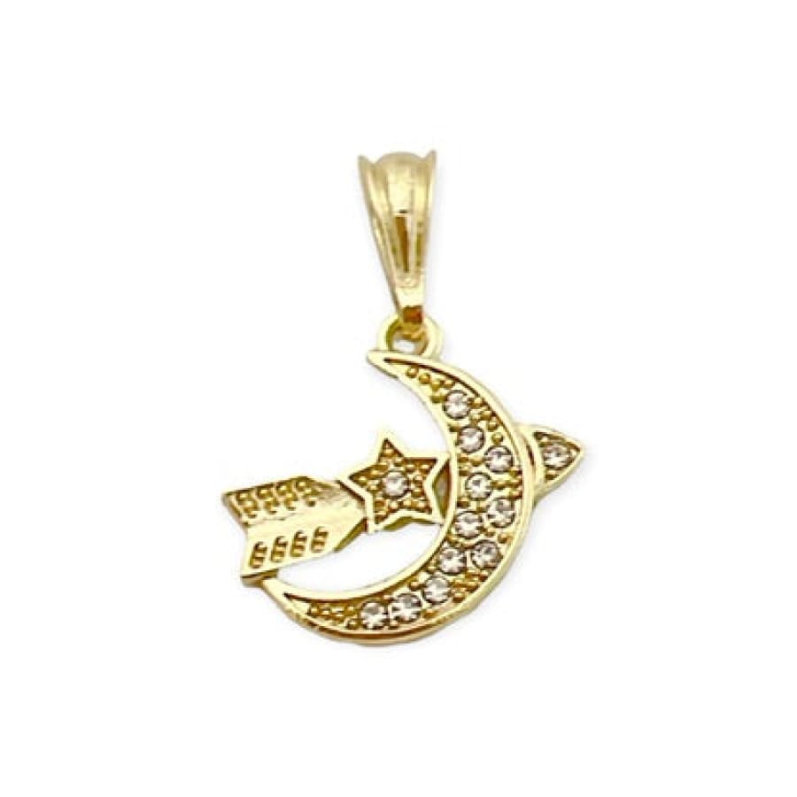 Gold Shooting Star Pendant Charm