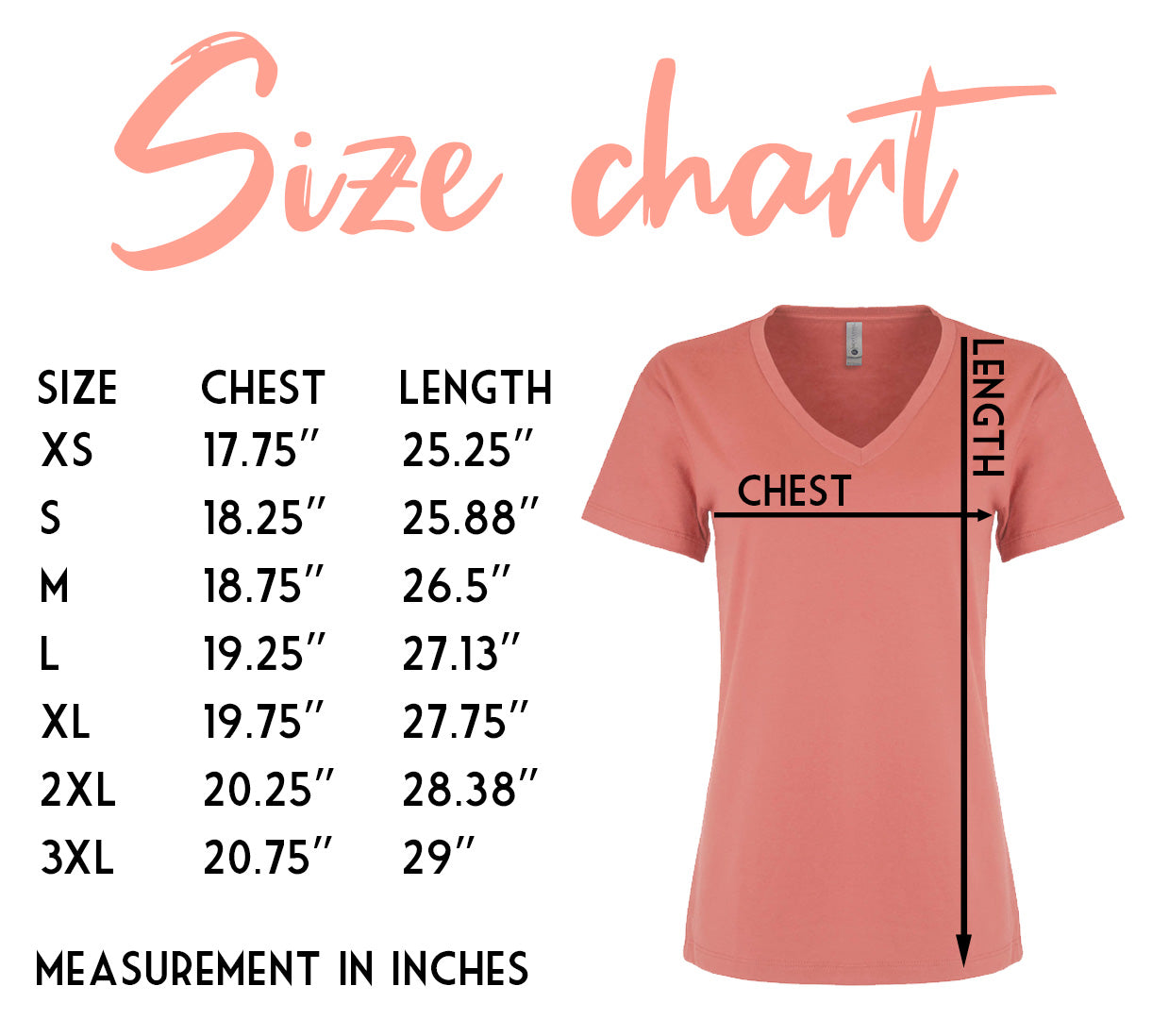 3940 Women's Shirt Size Chart