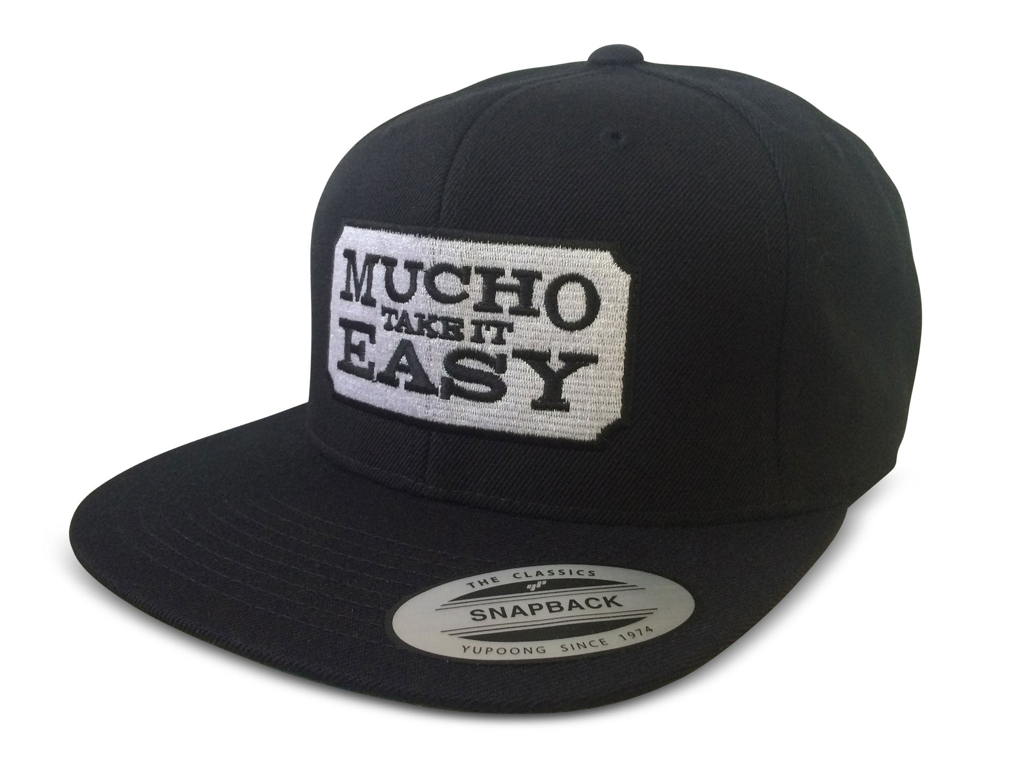 Ticket Hat Black Snapback Mucho Take It Easy