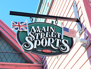 Main Street Sports Hanging Shop Logo