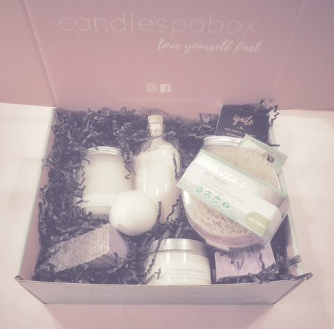 transform monthly candle + spa box