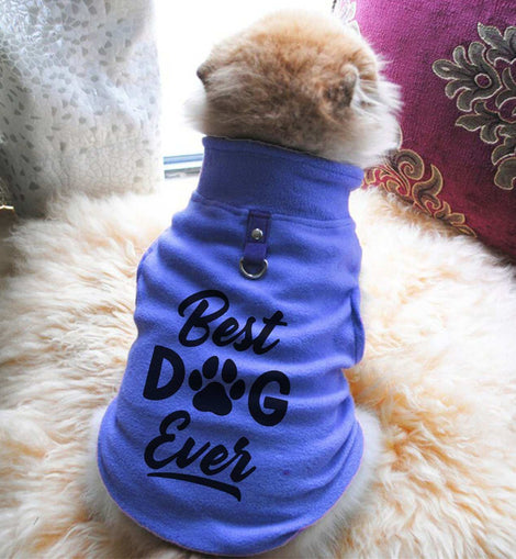 fleece dog shirt