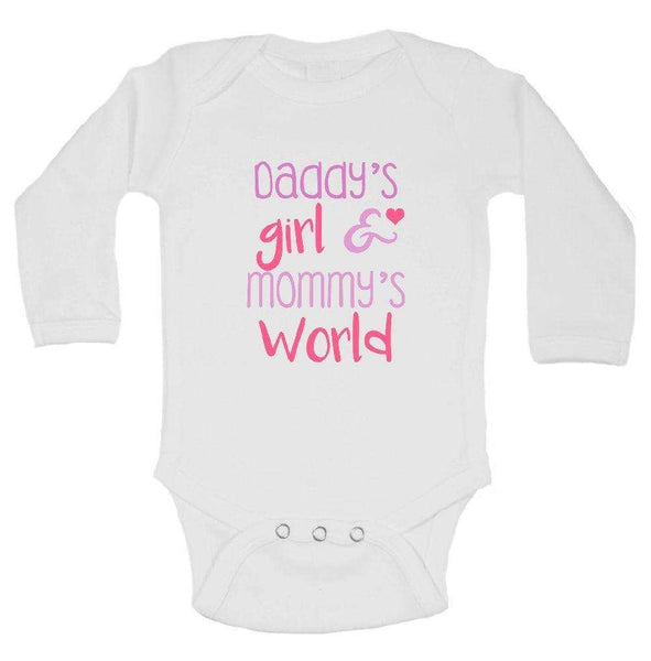 daddy's girl and mommy's world onesie