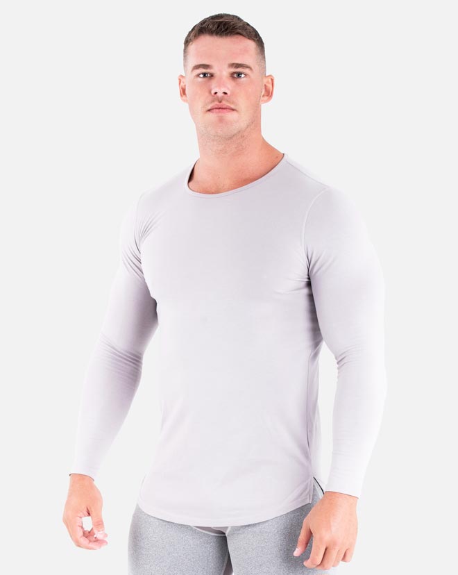 Cardinal Longsleeve - Cloud Grey – BIINK Athleisure