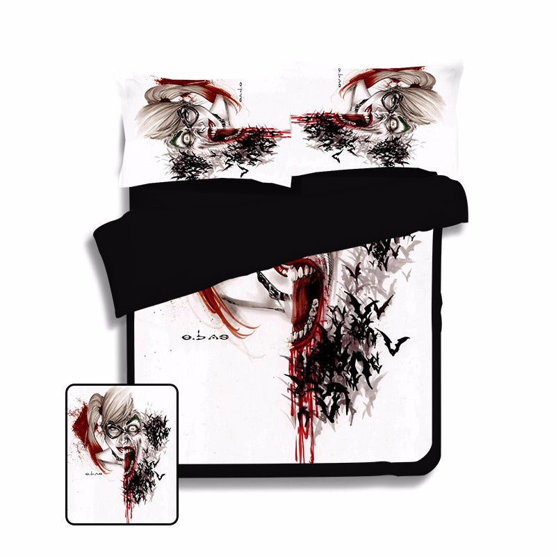 Joker Harley Quinn Lovers Bed Set Yoyo