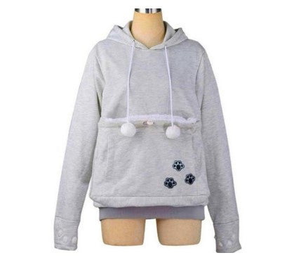 sweater with dog pouch