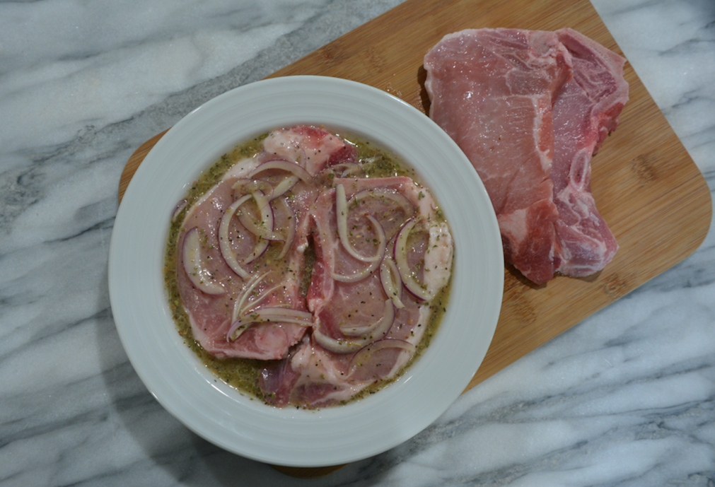 whole30 pork cooked perfectly on cinder grill indoor precision cooker